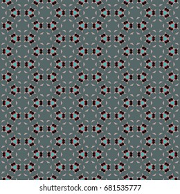 Hexagonal symmetry vector ornaments. Geometric pattern for ceramic tile, surface design, textiles, printing, wallpaper.The endless texture with abstract stars.