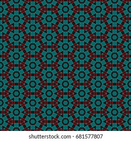 Hexagonal symmetry vector ornaments. Geometric pattern for ceramic tile, surface design, textiles, printing, wallpaper. The endless texture with abstract stars.