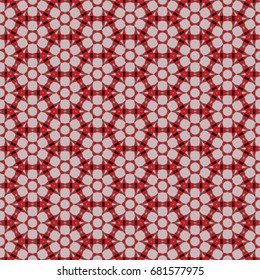 Hexagonal symmetry vector ornaments. Geometric pattern for ceramic tile, surface design, textiles, printing, wallpaper. The endless texture with abstract stars.