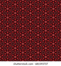 Hexagonal symmetry vector ornaments. Geometric pattern for ceramic tile, surface design, textiles, printing, wallpaper. The endless texture with abstract stars.