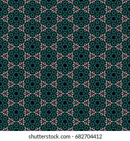 Hexagonal symmetry vector ornaments. Geometric pattern for ceramic tile, surface design, textiles, printing, wallpaper.The endless texture with abstract stars.