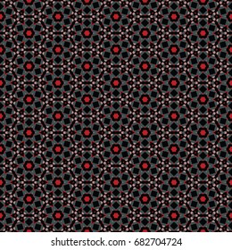 Hexagonal symmetry vector ornaments. Geometric pattern for ceramic tile, surface design, textiles, printing, wallpaper.The endless texture with abstract stars.