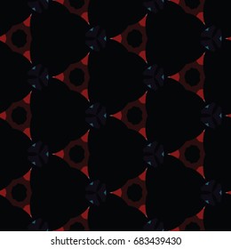 Hexagonal symmetry vector ornaments. Geometric pattern for ceramic tile, surface design, textiles, printing, wallpaper.The endless texture with abstract stars.