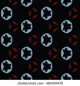Hexagonal symmetry vector ornaments. Geometric pattern for ceramic tile, surface design, textiles, printing, wallpaper.The endless texture with abstract stars.