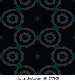 Hexagonal symmetry vector ornaments. Geometric pattern for ceramic tile, surface design, textiles, printing, wallpaper.The endless texture with abstract stars.