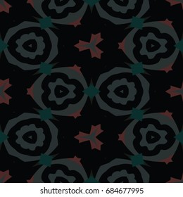 Hexagonal symmetry vector ornaments. Geometric pattern for ceramic tile, surface design, textiles, printing, wallpaper.The endless texture with abstract stars.