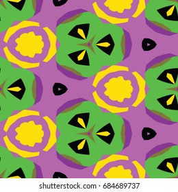 Hexagonal symmetry vector ornaments. Geometric pattern for ceramic tile, surface design, textiles, printing, wallpaper.The endless texture with abstract stars.