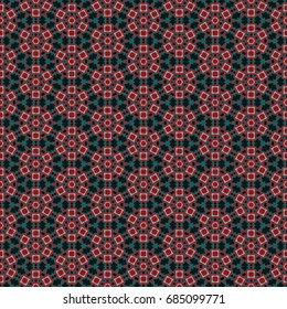 Hexagonal symmetry vector ornaments. Geometric pattern for ceramic tile, surface design, textiles, printing, wallpaper.The endless texture with abstract stars.