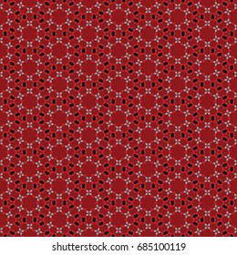Hexagonal symmetry vector ornaments. Geometric pattern for ceramic tile, surface design, textiles, printing, wallpaper.The endless texture with abstract stars.