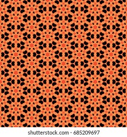 Hexagonal symmetry vector ornaments. Geometric pattern for ceramic tile, surface design, textiles, printing, wallpaper.The endless texture with abstract stars.