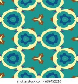 Hexagonal symmetry vector ornaments. Geometric pattern for ceramic tile, surface design, textiles, printing, wallpaper.The endless texture with abstract stars.