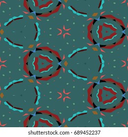 Hexagonal symmetry vector ornaments. Geometric pattern for ceramic tile, surface design, textiles, printing, wallpaper.The endless texture with abstract stars.