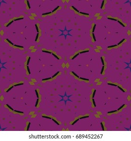 Hexagonal symmetry vector ornaments. Geometric pattern for ceramic tile, surface design, textiles, printing, wallpaper.The endless texture with abstract stars.