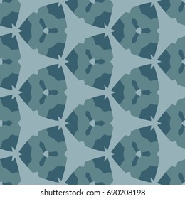 Hexagonal symmetry vector ornaments. Geometric pattern for ceramic tile, surface design, textiles, printing, wallpaper.The endless texture with abstract stars.