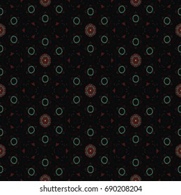 Hexagonal symmetry vector ornaments. Geometric pattern for ceramic tile, surface design, textiles, printing, wallpaper.The endless texture with abstract stars.