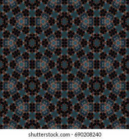 Hexagonal symmetry vector ornaments. Geometric pattern for ceramic tile, surface design, textiles, printing, wallpaper.The endless texture with abstract stars.