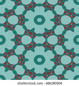 Hexagonal symmetry vector pattern. Geometric ornaments for ceramic tile, surface design, textiles, printing, wallpaper. The endless colorful texture with abstract stars.