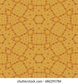 Hexagonal symmetry vector pattern. Geometric ornaments for ceramic tile, surface design, textiles, printing, wallpaper. The endless colorful texture with abstract stars.