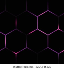 Hexagonal technology on background. Pattern for ad, booklets, leaflets.