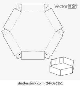 Bandeja hexagonal