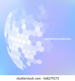 Hexagonal vector background. File is in eps10 format.