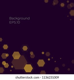 Hexagonal vector background, science and technology concept