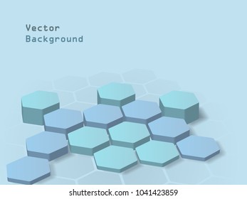 Hexagonal vector background, with shadows. File is in eps10 format.