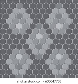 Hexagonal white vector abstract pattern