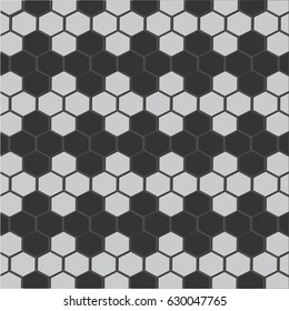 Hexagonal white vector abstract pattern