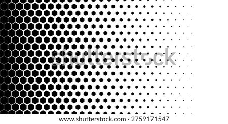Hexagone pattern fade. Hexagone pattern gradient