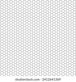 Hexagones black and white pattern