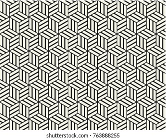 Hexagon.polygon.pattern. Modern stylish texture with monochrome trellis. Repeating geometric triangular grid. Simple graphic design. Trendy hipster sacred geometry.vector