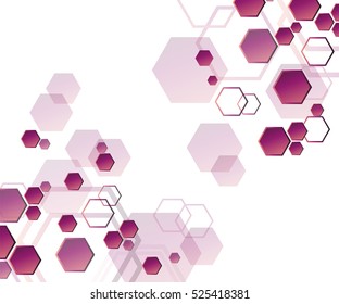 Hexagons, abstract background geometric background