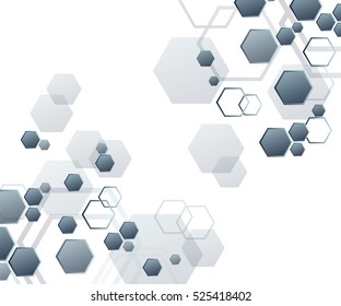 Hexagons, abstract background geometric background