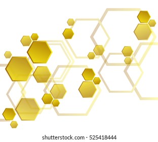 Hexagons, abstract background geometric background