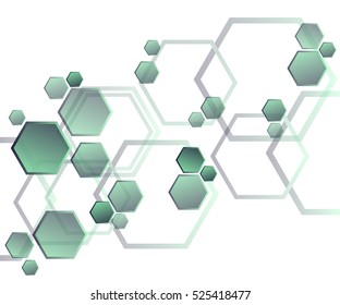 Hexagons, abstract background geometric background