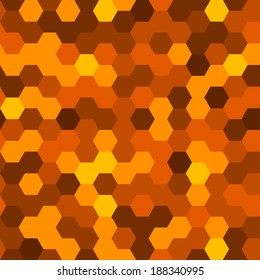 Hexagons Abstract Background. Geometric Seamless Pattern. Vector