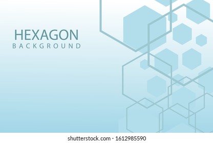 Hexagons Abstract Background With Geometric Shapes. Science, Technology and Medical Concept. Futuristic Background In Science Style. Graphic Hex Background For Your Design. Vector Illustration