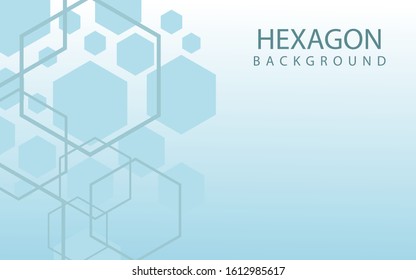 Hexagons Abstract Background With Geometric Shapes. Science, Technology and Medical Concept. Futuristic Background In Science Style. Graphic Hex Background For Your Design. Vector Illustration