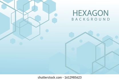 Hexagons Abstract Background With Geometric Shapes. Science, Technology and Medical Concept. Futuristic Background In Science Style. Graphic Hex Background For Your Design. Vector Illustration