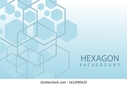 Hexagons Abstract Background With Geometric Shapes. Science, Technology and Medical Concept. Futuristic Background In Science Style. Graphic Hex Background For Your Design. Vector Illustration