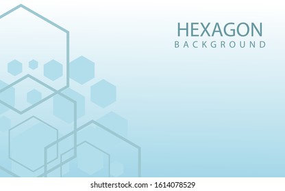 Hexagons Abstract Background With Geometric Shapes. Science, Technology and Medical Concept. Futuristic Background In Science Style. Graphic Hex Background For Your Design. Vector Illustration
