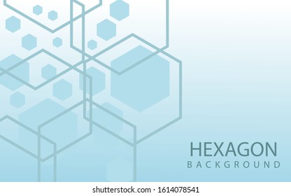 Hexagons Abstract Background With Geometric Shapes. Science, Technology and Medical Concept. Futuristic Background In Science Style. Graphic Hex Background For Your Design. Vector Illustration
