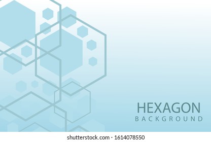 Hexagons Abstract Background With Geometric Shapes. Science, Technology and Medical Concept. Futuristic Background In Science Style. Graphic Hex Background For Your Design. Vector Illustration
