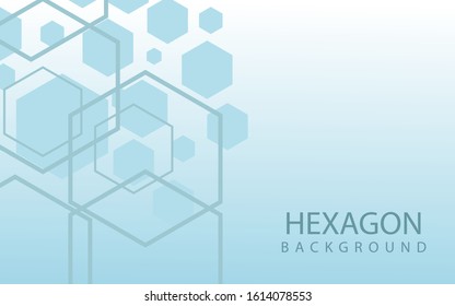 Hexagons Abstract Background With Geometric Shapes. Science, Technology and Medical Concept. Futuristic Background In Science Style. Graphic Hex Background For Your Design. Vector Illustration
