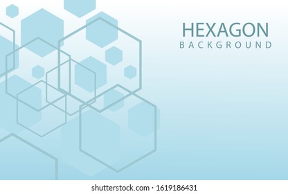 Hexagons Abstract Background With Geometric Shapes. Science, Technology and Medical Concept. Futuristic Background In Science Style. Graphic Hex Background For Your  Design. Vector Illustration