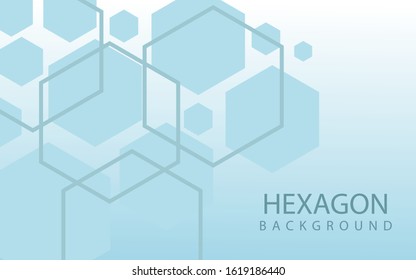 Hexagons Abstract Background With Geometric Shapes. Science, Technology and Medical Concept. Futuristic Background In Science Style. Graphic Hex Background For Your  Design. Vector Illustration