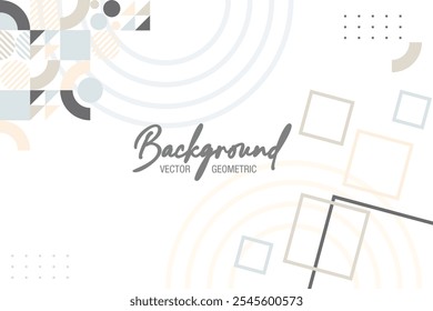 Hexagons abstract background with geometric shapes Vector Template