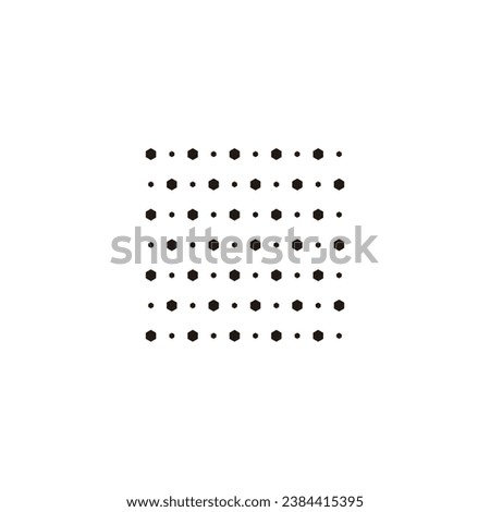 Hexagons, background, watermark geometric symbol simple logo vector