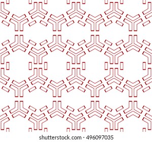 hexagons. beautiful geometric pattern. vector illustration. red gradient.
